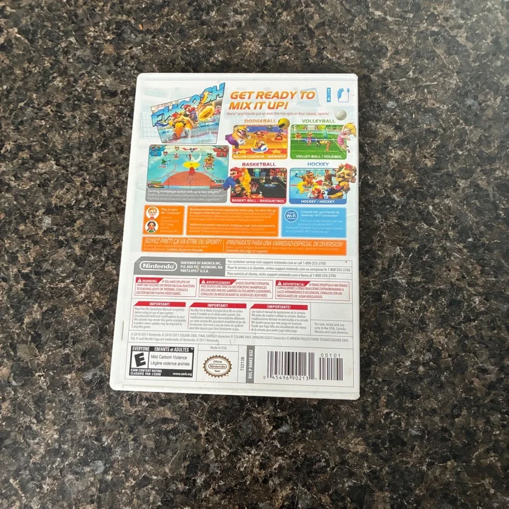 Mario Sports Mix Nintendo Wii Game Complete with Manual